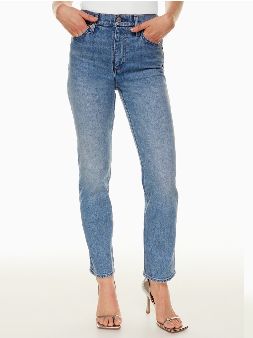 Denim Forum the 80s Stovepipe Hi Rise Jeans - Picture 3 of 7